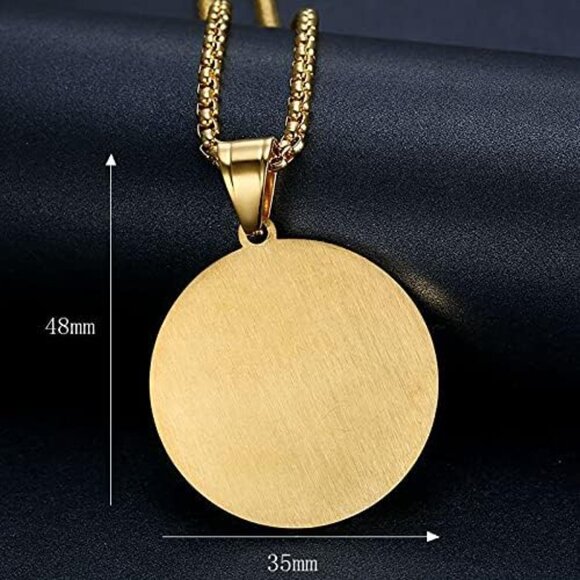 Hip Hop Iced Out Praying Hand Pendant With Mens Chain Gold Color Stainless Steel - Picture 3 of 4